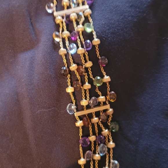 Marco Bicego Mutli Stone 18k Gold Bracelet - Picture 8 of 10